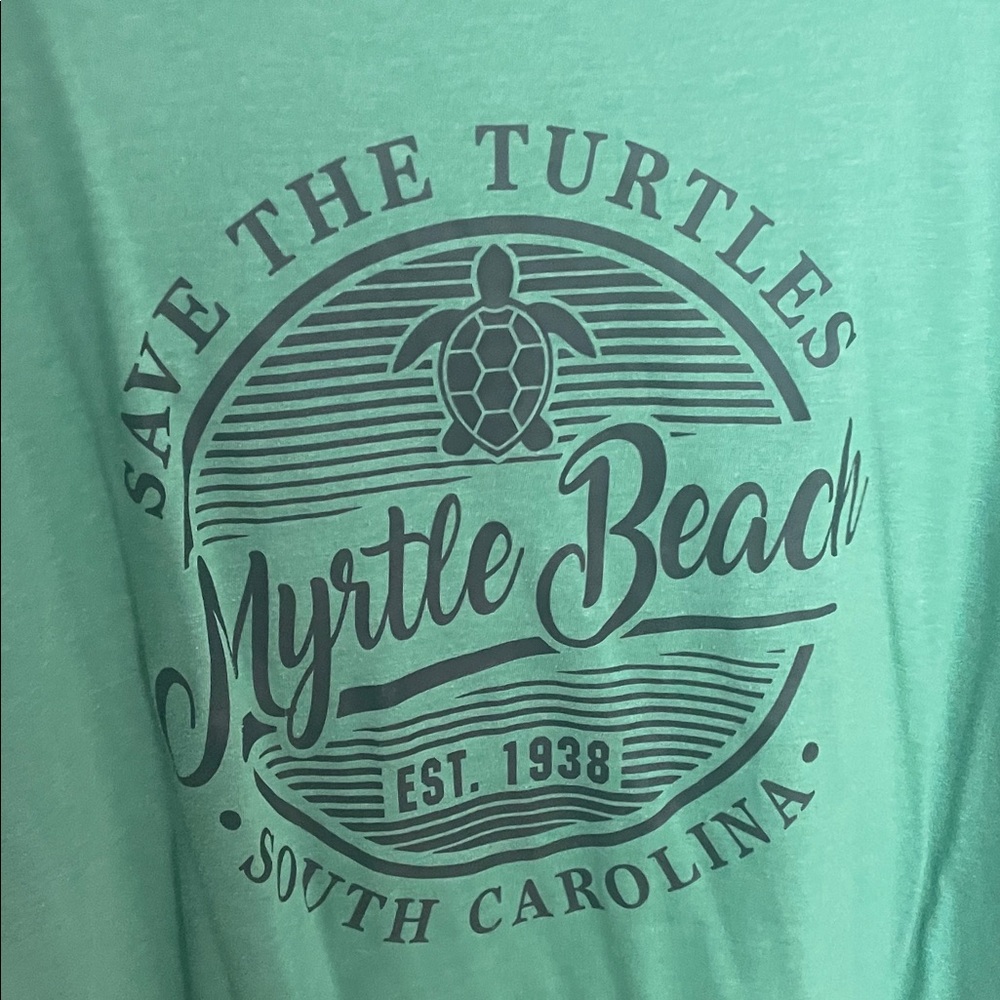 Green Myrtle Beach Graphic Tee